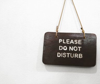 Please Do Not Disturb-Schild