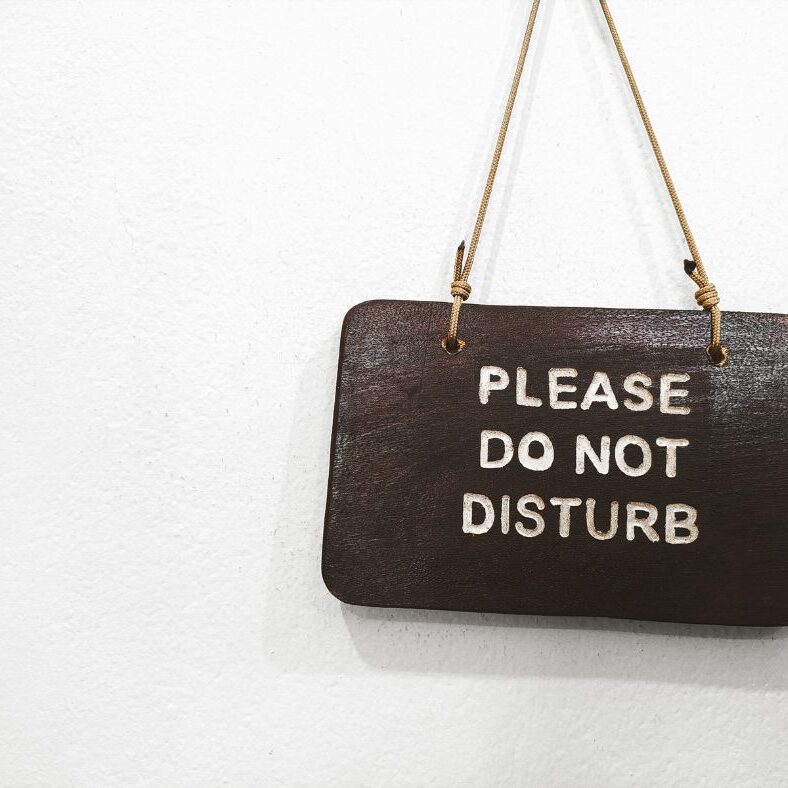 Please Do Not Disturb-Schild