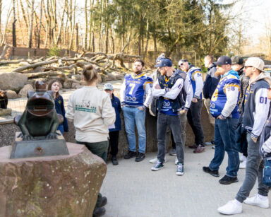 Vortrag über die Vielfraße am Gehege