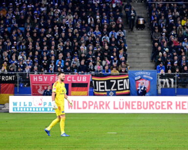 LED-Bande im Stadion des HSV