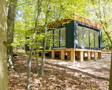 Das neue Wilde Klassenzimmer im Wildpark. Ein 50qm Container als Lernraum.